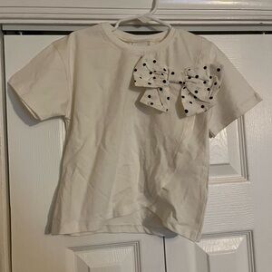 Polka Dot Bow Kids Shirt